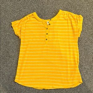 Mustard Yellow Short Sleeve Top
